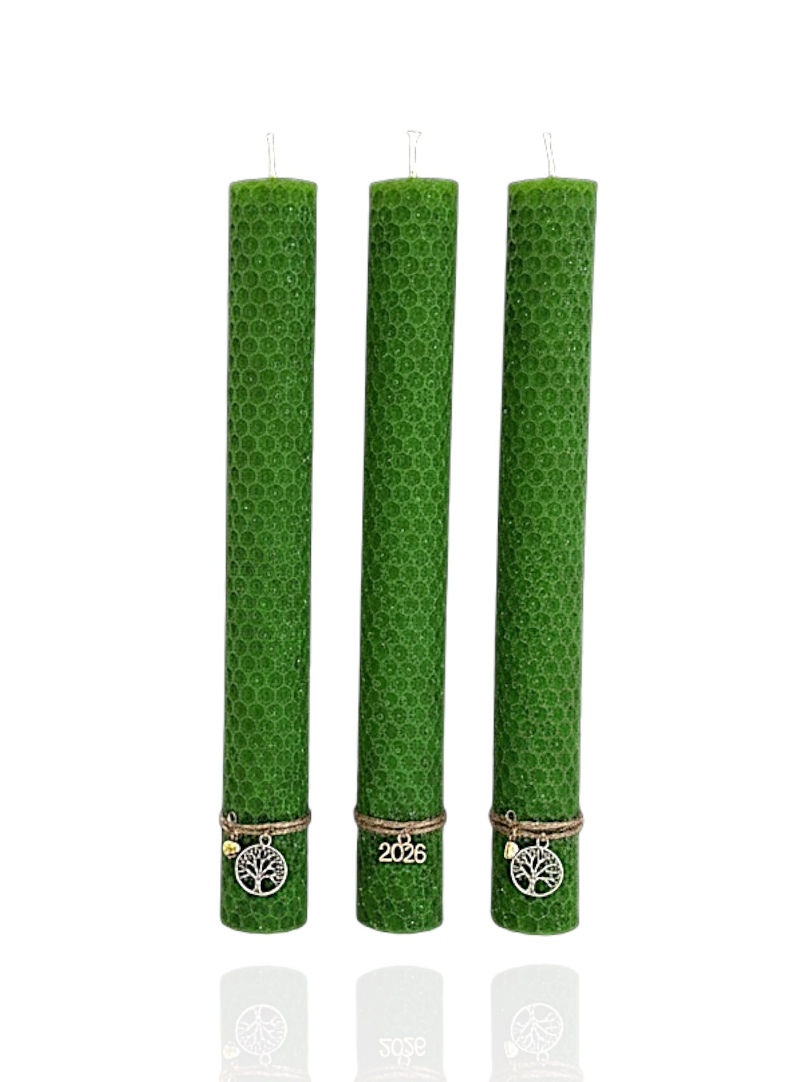 Χειροποίητο Κερί Κηροπηγίου από 100% Φυσικό Κερί Μέλισσας Πράσινο