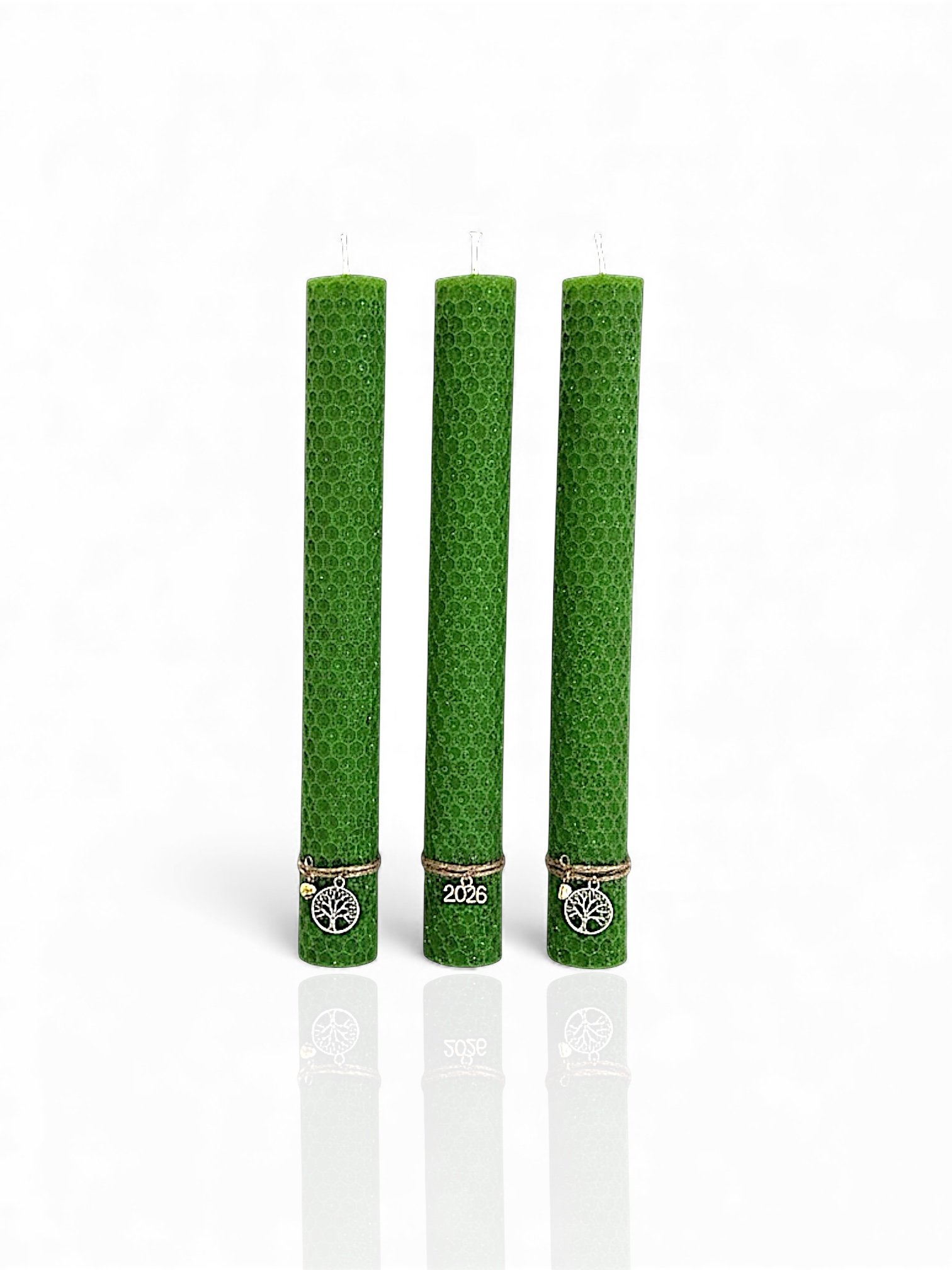 Χειροποίητο Κερί Κηροπηγίου από 100% Φυσικό Κερί Μέλισσας Πράσινο - Image 3